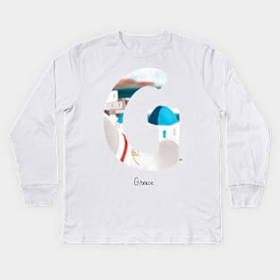 Bucket list destination - Greece Kids Long Sleeve T-Shirt